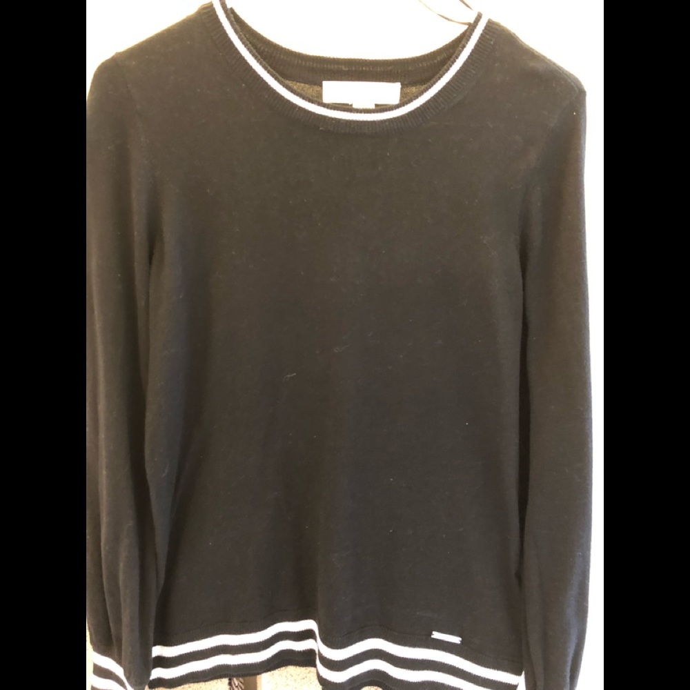 COPY - Cute Michael Kors black sweater with white trim